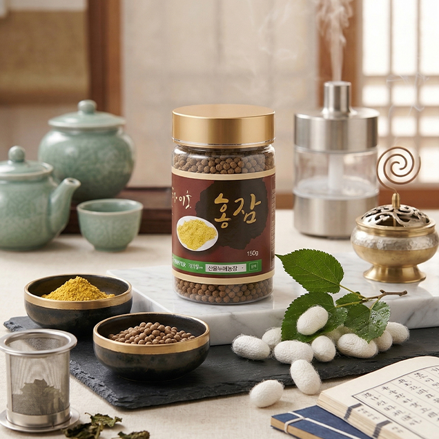 산골누에농장 골든실크 홍잠환 150g